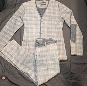 Men's Blue Plaid Blazer by Rufskin